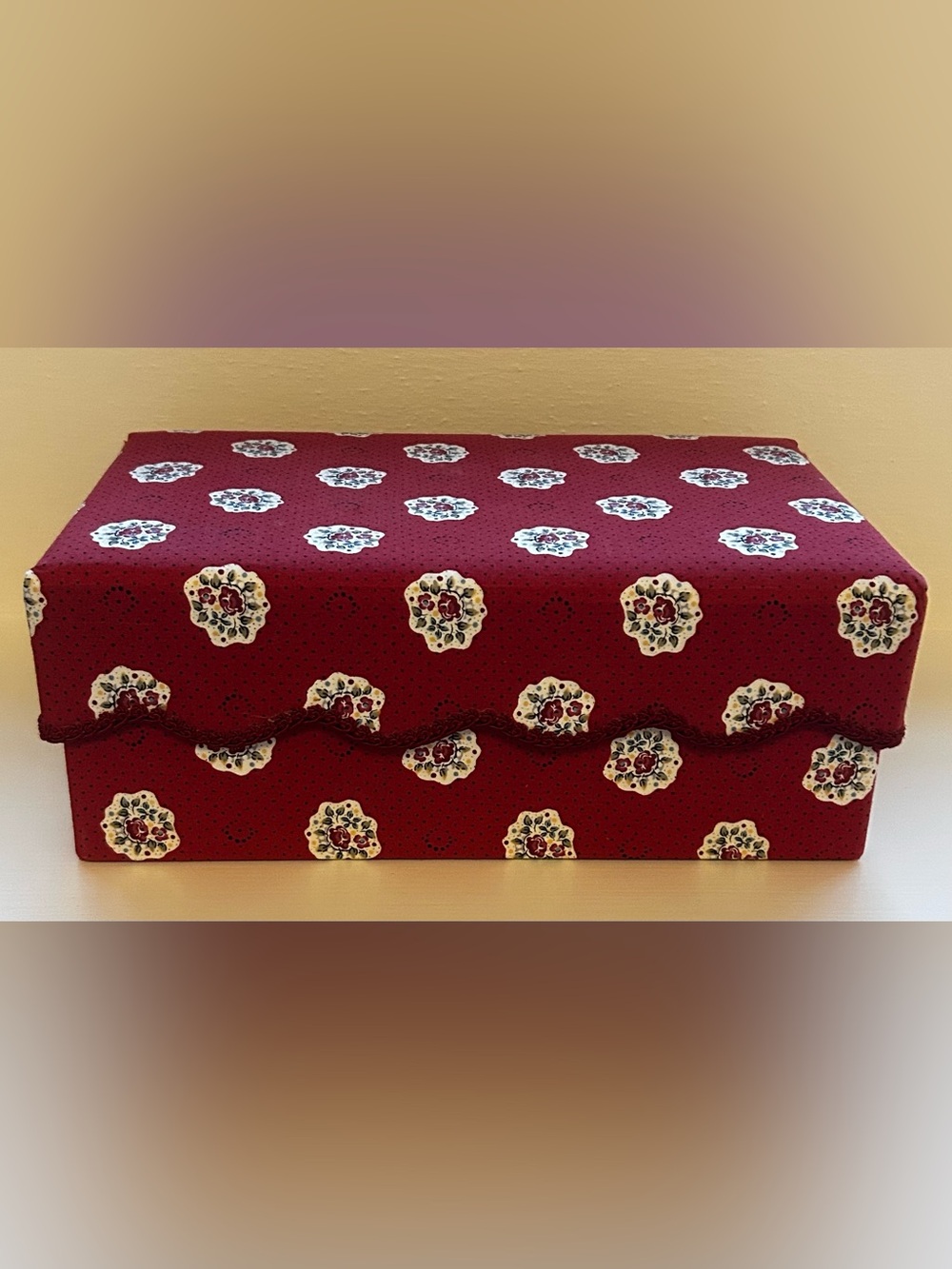 Pierre Deux - Fabric Keepsake Box - 11” X 7”